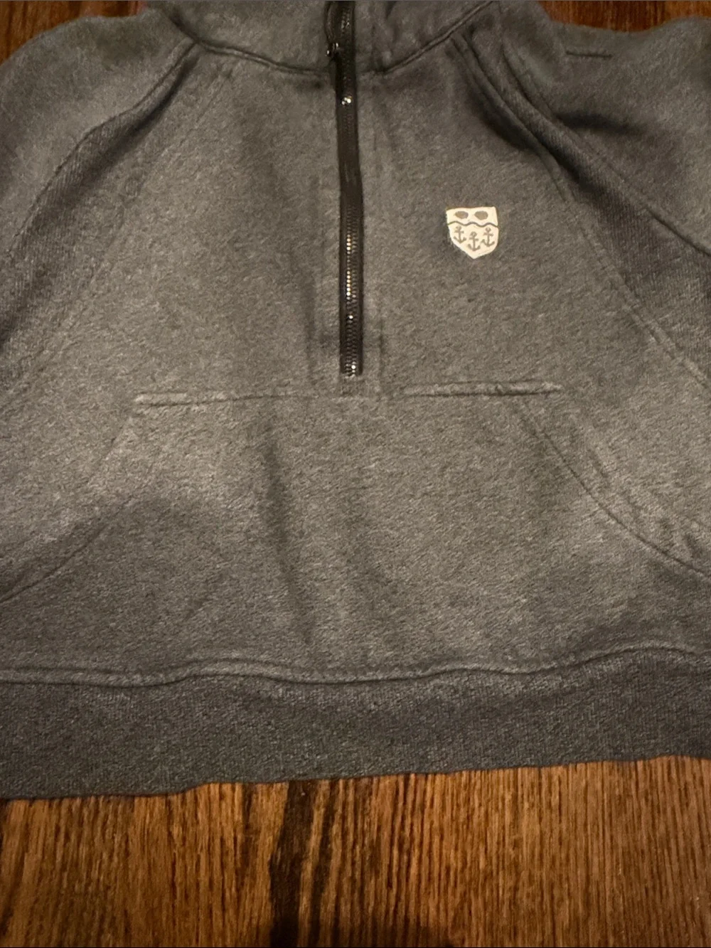 Lululemon Scuba cropped half zipped hoodie with logo